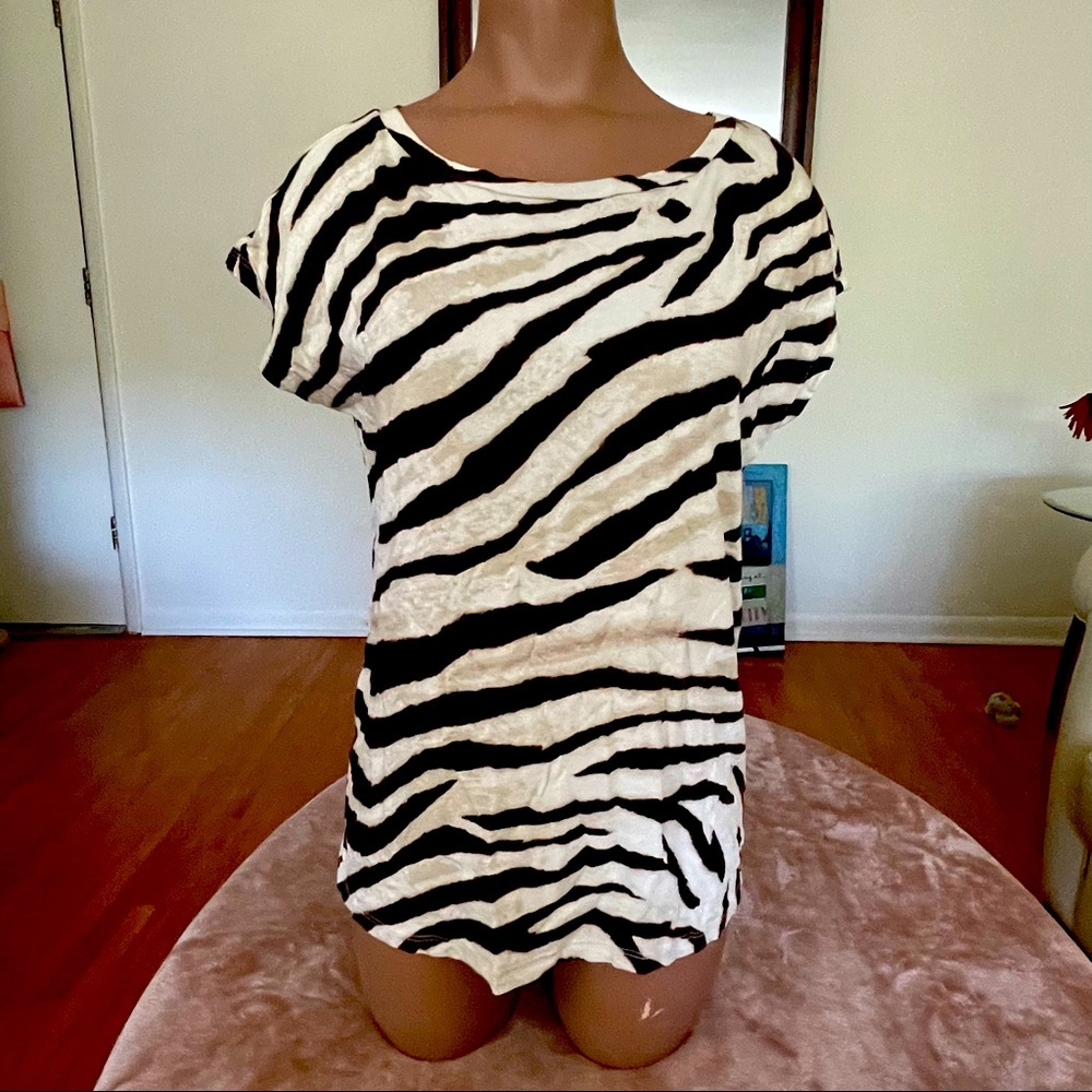 Lauren Ralph Lauren Zebra Top